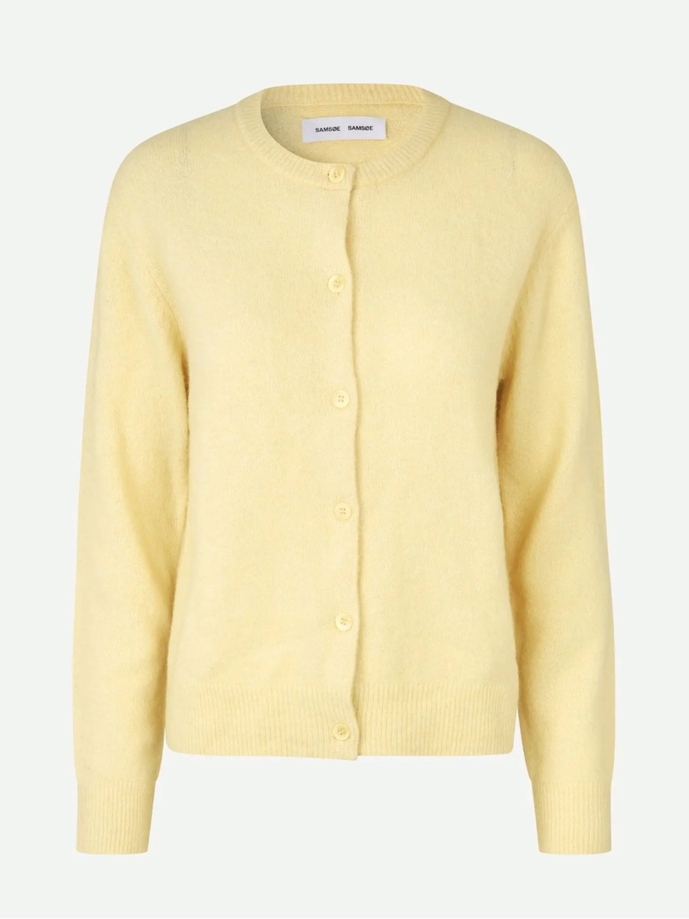 Samoe Samoe Butter Yellow Cardigan Sweater